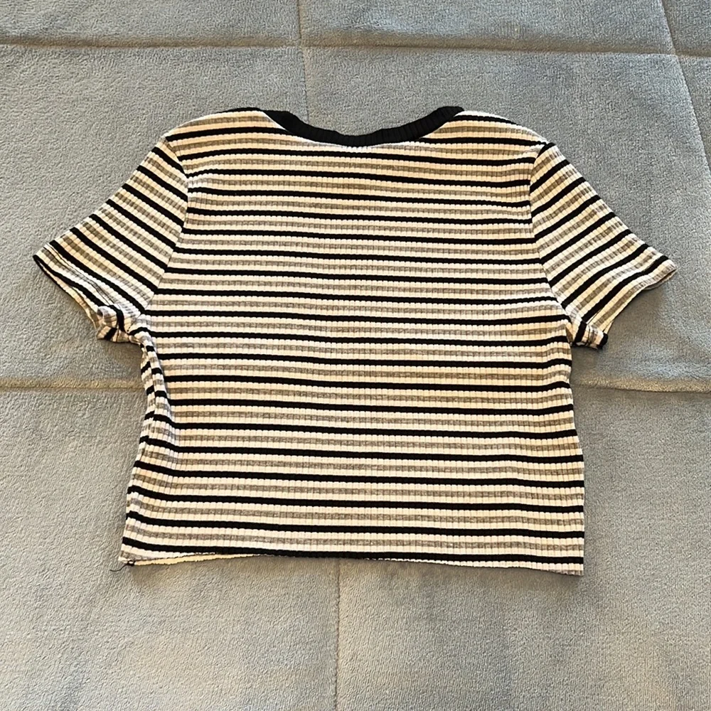 Striped Crop Top - Picture 2 of 4